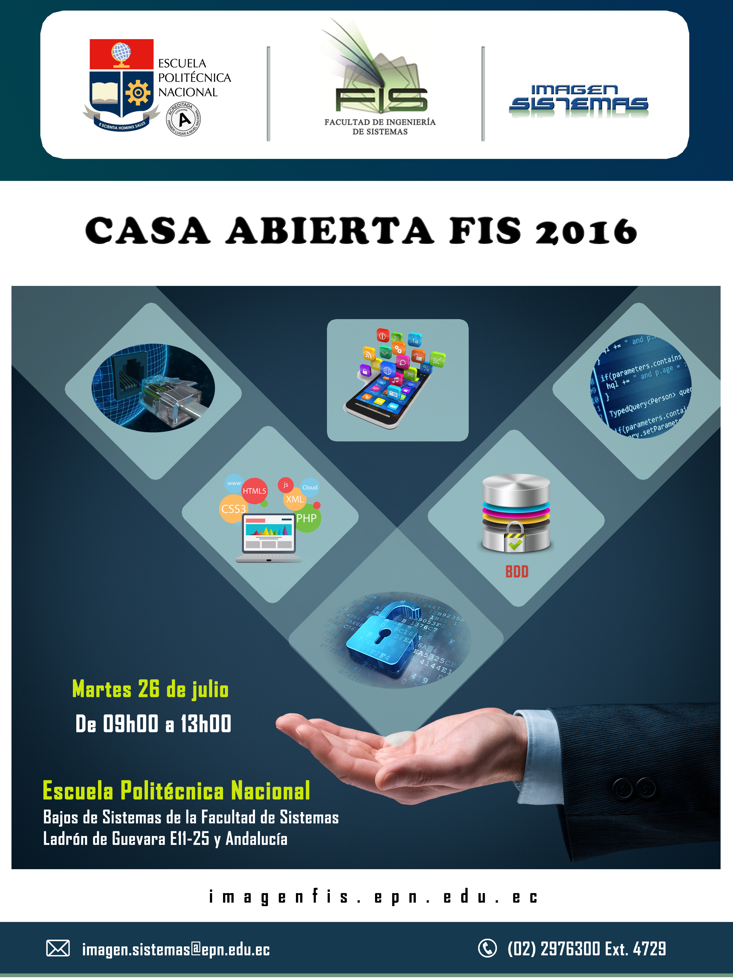 Afiche Casa Abierta FIS 2016